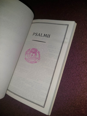NOUL TESTAMENT al Domnului ISUS HRISTOS-PSALMII-411 p,Carte de buzunare stare FB foto
