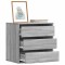 Gossi dulap colt cu sertare sonoma gri 60x41x58 cm lemn prelucrat