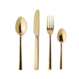 Cumpara ieftin Set 16 tacamuri otel auriu 4x14,5h; 5x19h; 5x18,8h; 8x21,5h