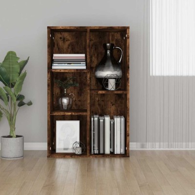 vidaXL Bibliotecă/servantă, stejar afumat, 50x25x80 cm, lemn prelucrat 826611 foto