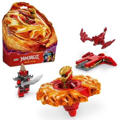 LEGO NINJAGO DRAGONUL SPINJITZU ROTITOR AL LUI KAI 71823 foto