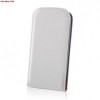 Husa Piele Samsung Galaxy Core Plus G3500 Slim Flip Alb Deluxe