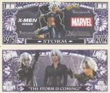 ! F. RARR : SUA = FANTASY NOTE = STORM - 2012 - UNC/ SERIA X-MEN , MARVEL COMICS