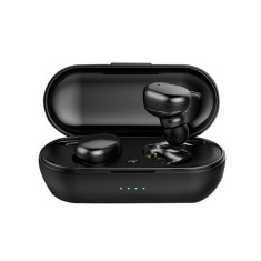 Set Casti Bluetooth Y30, toc incarcare, negru foto