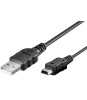 Cablu mini USB B tata - USB 2.0 tata 1m negru, Oem