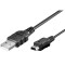 Cablu mini USB B tata - USB 2.0 tata 1m negru
