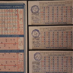 Lot bilete Loterie, anii'50-'90