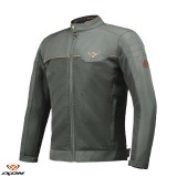 Geaca (jacheta) barbati pentru scuter - motocicleta Urban/Heritage Ixon vara model Cornet WP MS culoare: verde/maro Verde/maro XXL