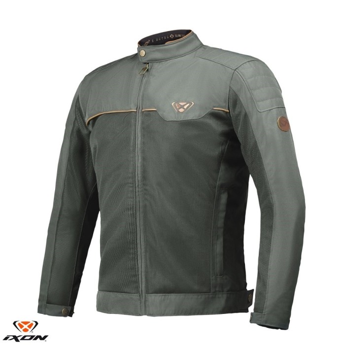 Geaca (jacheta) barbati pentru scuter - motocicleta Urban/Heritage Ixon vara model Cornet WP MS culoare: verde/maro Verde/maro XL