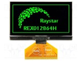 Afișaj OLED grafic 2,42&quot; 128x64 verde RAYSTAR OPTRONICS