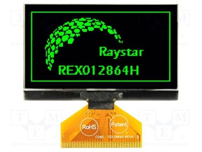 Afișaj OLED grafic 2,42&amp;quot; 128x64 verde RAYSTAR OPTRONICS foto