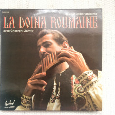 gheorghe zamfir la doina roumaine 1969 disc vinyl lp muzica populara folclor VG+