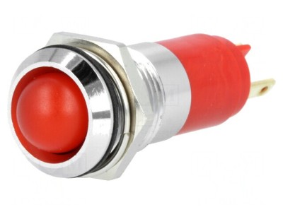 Lampă de control LED roșie 24-28V &amp;Oslash;14.2mm foto