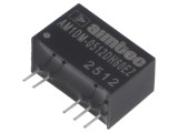 Convertor DC/DC AIMTEC AM1DM-EZ 1W 4,5-5,5V intrare, -12V/12V ieșire, SIP7