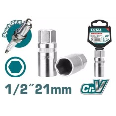 Cheie de bujii TOTAL, 21mm INDUSTRIAL