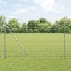 VidaXL St&acirc;lpi de Gard 12 pcs Argintiu 200 cm Oțel galvanizat