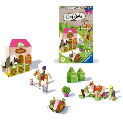 Ravensburger - Eco Create Set de creatie ferma de cai ce include 6 proiecte foto