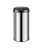 Cos gunoi cu senzor 30L, Argintiu, Inox, Rotund