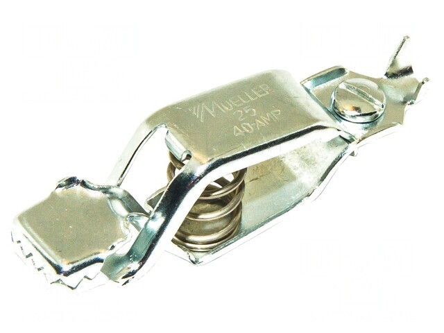 Bornă crocodil 40A max.19mm cositorit