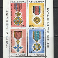 Romania 1994 - #1366 Decoratii Militare Romanesti M/S 1v MNH