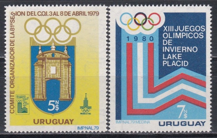 Uruguay 1979 - Aniversari și evenimente-Jocurile Olimpice, MNH
