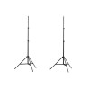 vidaXL Stative Lumini Reglabile 78-210cm, Aluminiu, Negre, 2 buc + 2 Genti Transport, Stroboscop, Camere, Accesorii DJ