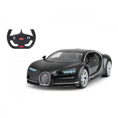 MASINA CU TELECOMANDA BUGATTI CHIRON NEGRU SCARA 1 LA 14 foto