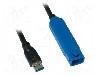 Cablu USB A mufa, USB A soclu, USB 1.1, USB 2.0, USB 3.0, lungime 10m, {{Culoare izola&amp;amp;#355;ie}}, LOGILINK - UA0177 foto