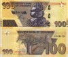 Zimbabwe 100 Dollars 2020 UNC Bancnota Neagra Zimbabwe Africa