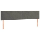 Cumpara ieftin Tablii de pat, gri inchis, 160x5x78/88 cm, catifea
