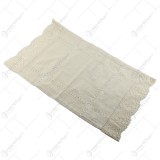 Servetel cu dantela 50&times;30 CM, din bumbac, crem