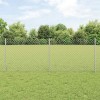&Icirc;ngrădire cu st&acirc;lpi Argintiu 0.8 x 25 m Oțel