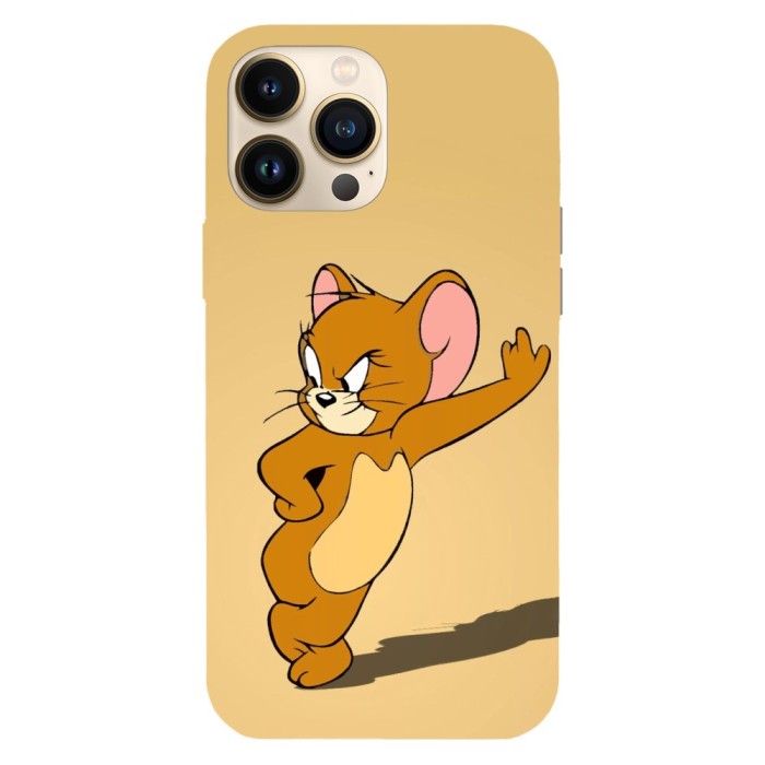 Husa compatibila cu Apple iPhone 13 Pro Max, Viceversa, model Jerry posture, Silicon, TPU