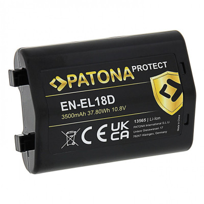Acumulator replace Patona Protect EN-EL18D 3500mAh pentru Nikon Z9 D6-13565 foto