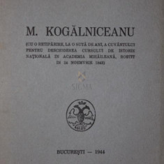 M . KOGALNICEANU