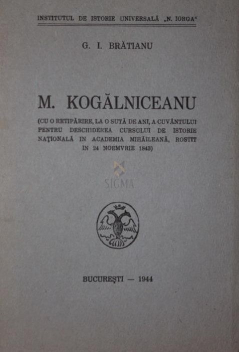 M . KOGALNICEANU