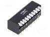 Intrerupator DIP, 2 pozitii, montare THT, 10 sectiuni, OMRON OCB - A6FR0104