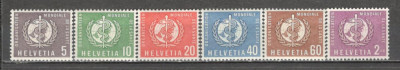 Elvetia.1957 Organizatia Mondiala a Sanatatii-Emblema SH.157 foto