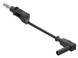 Cablu măsurare ELECTRO-PJP 12A 1m negru 0,75mm&sup2;