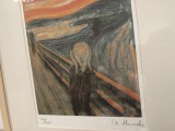 Cumpara ieftin EDVARD MUNCH, CROMOLITOGRAFIE &rdquo;STRIGATUL&rdquo;- INRAMATA SEMNATA NUMEROTATA 120/250
