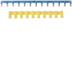 Bareta de alimentare 1P busbar pin 13M 63A Hager albastru KB163N
