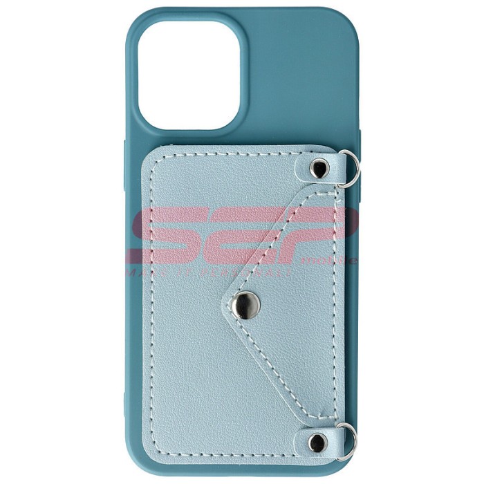 Toc TPU Crossbody Wallet Apple iPhone 12 Pro Max BLUE