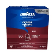 Cafea capsule Lavazza Crema e Gusto Ricco, compatibile Nespresso, 80 buc