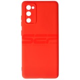 Husa Silicon Samsung Galaxy S20 FE, High Copy, Premium, Protectie Camera, Rosu