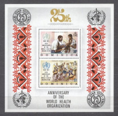 Dominica 1973 25 years WHO perf. sheet MNH S.645 foto