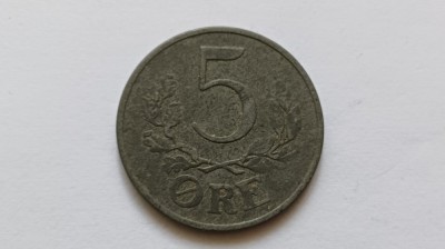 Danemarca-5 Ore 1944 foto