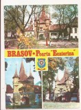 RF77-Carte Postala - Brasov, Poarta Ecaterina, circulata 1987