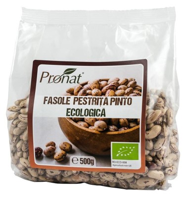 Fasole Pestrita Pinto Borlotti Bio 500gr Pronat foto