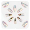 Unghii False Beaux Design Holografice Ananas Set 12buc
