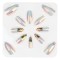 Unghii False Beaux Design Holografice Ananas Set 12buc